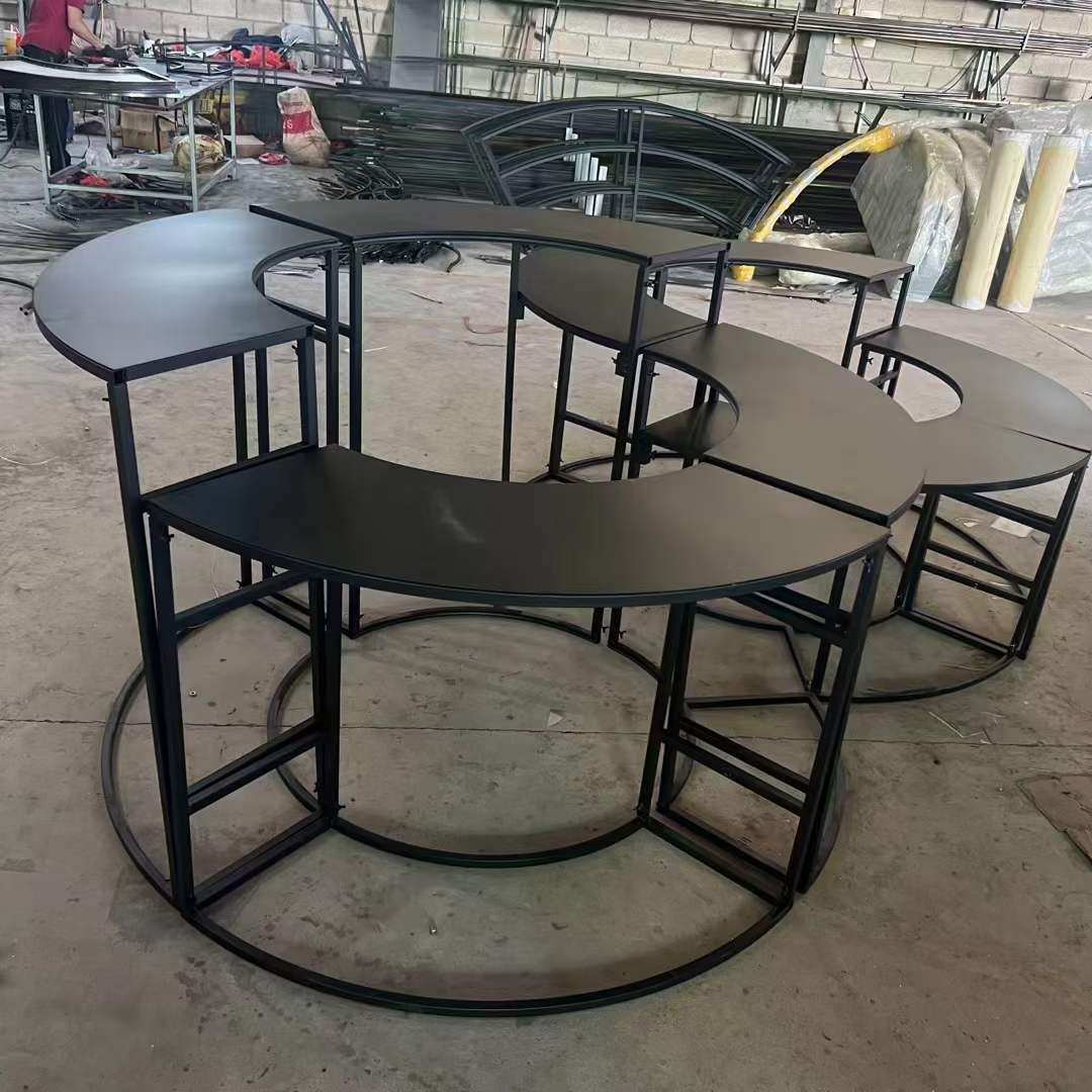 婚庆道具新款波浪铁艺甜品台四件套花器摆件花架子舞台摆件,淘宝优惠券,粉丝福利购,淘宝优惠卷