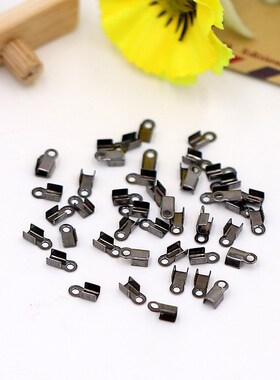 diy手工串珠材料配件 3/4MM绳扣 线夹 中夹片线扣链配件5000个