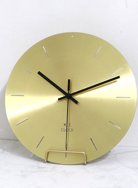 简约金属铁艺置物架钟表玻璃板桌面瓷圆摆盘相框奖牌展示托支架子