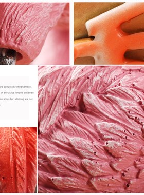 北欧简约火烈鸟动物摆件创意少女心房间卧室电视柜酒柜装饰品摆设