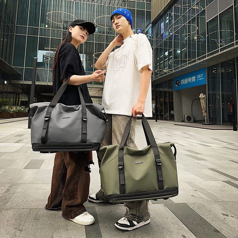 拆卸滑轮三层扩展健身行李袋女包大容H量手提出差便携待产旅行包,淘宝优惠券,粉丝福利购,淘宝优惠卷