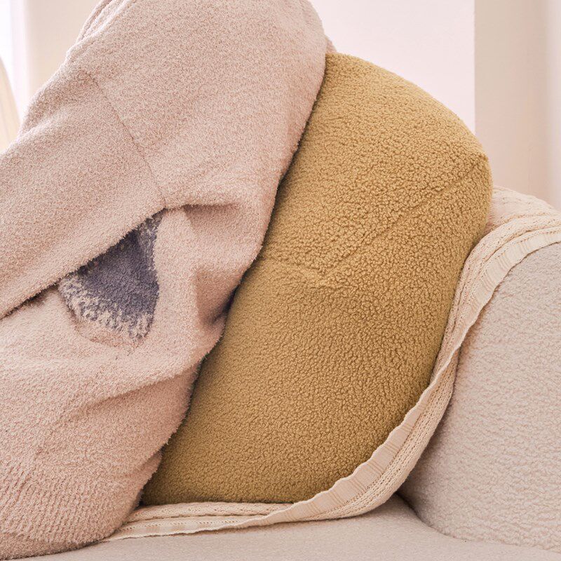 Teddy velvet thickened cushion k autumn and winter floor lazy person sitting cushion balcony bay window tatami sitting post