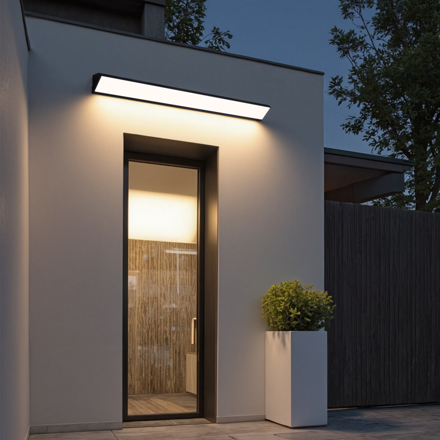 led长条壁灯墙上明装户外感应灯防水三角灯室外阳台庭院灯露台灯,淘宝优惠券,粉丝福利购,淘宝优惠卷