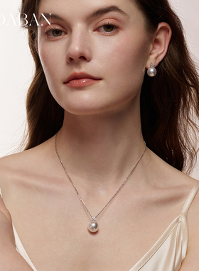 西大班四叶草珍珠吊坠项链锁骨链