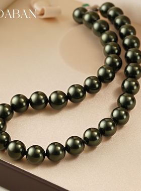 西大班大溪地天然澳母贝珍珠项链