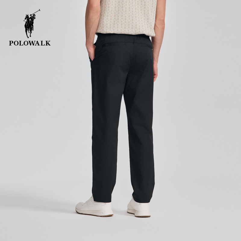 POLOWALK男式休闲裤2025秋夏裤新品松紧腰显瘦直筒裤轻薄男款下装,淘宝优惠券,粉丝福利购,淘宝优惠卷