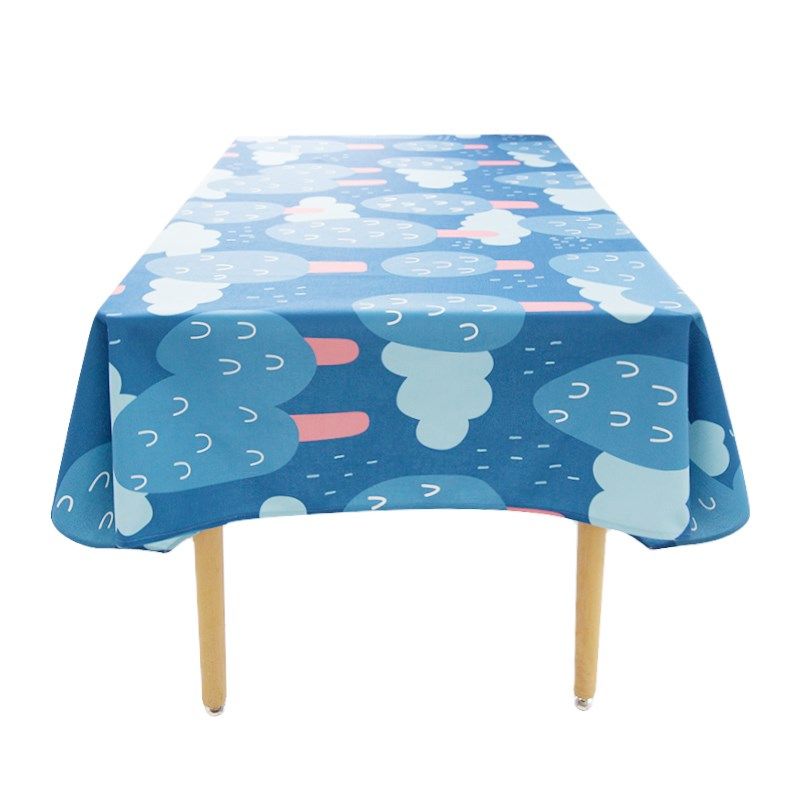 赞屋爱柯基in桌布长方形餐桌布茶几桌布卡通棉麻桌布防水桌布,淘宝优惠券,粉丝福利购,淘宝优惠卷
