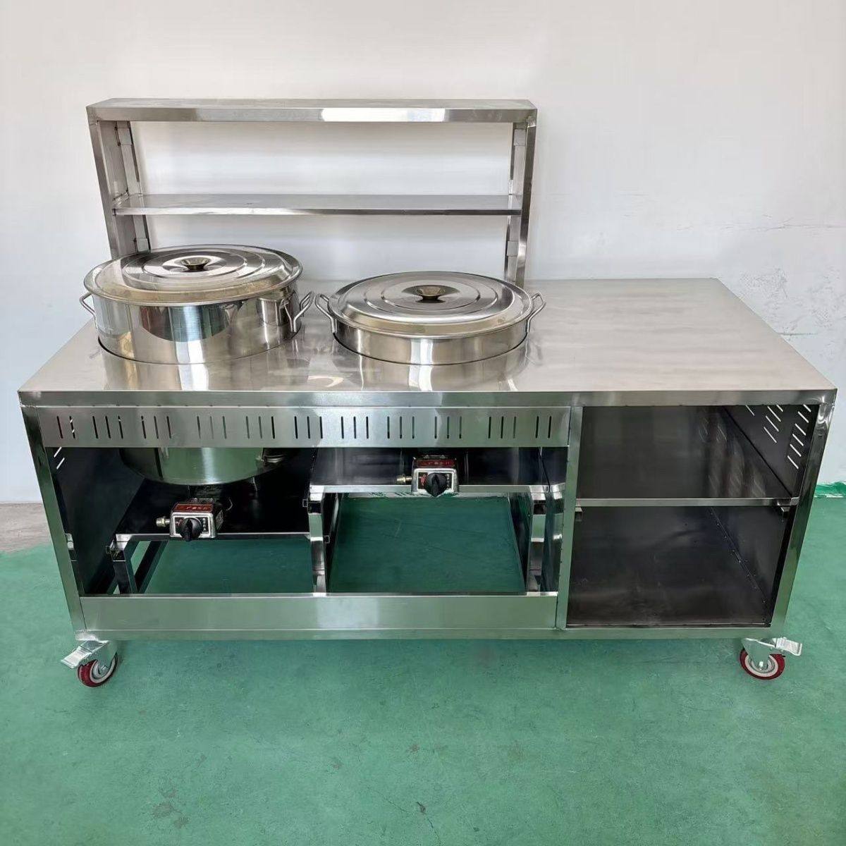 双头双桶煮面炉商用电热燃气煮面桶平底麻辣烫专用锅多功能汤粉炉,淘宝优惠券,粉丝福利购,淘宝优惠卷