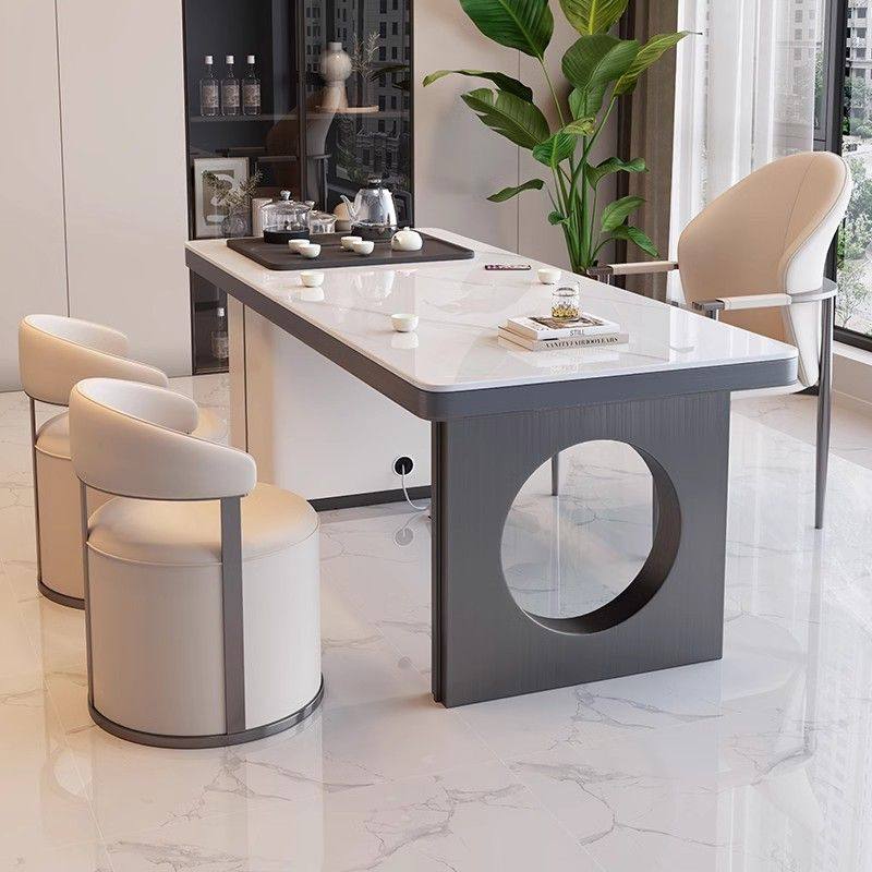 茶桌一体一整套轻奢岩板茶桌椅组合阳台办公室客厅家用小茶几茶台,淘宝优惠券,粉丝福利购,淘宝优惠卷