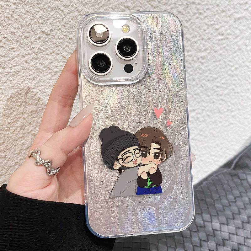 苹果13手机壳带挂绳12Q版王一博肖战16ProMax少女心iPhone17适用硬小米15羽纱14plus周边华为Mate70ins风x200 - 图0