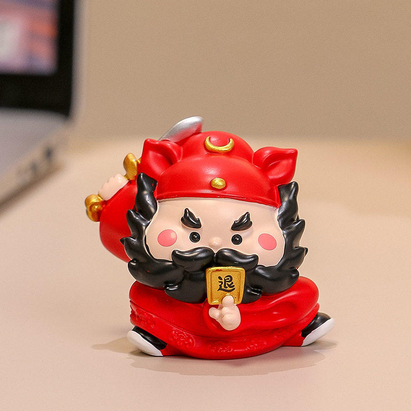 财财爷小摆件贡品钟馗在此办公室工位小摆件桌面装饰品治愈系礼物,淘宝优惠券,粉丝福利购,淘宝优惠卷