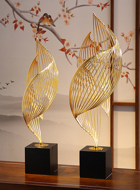 风生水起摆件轻奢创意酒柜高档客厅玄关电视机柜家居饰品简约装饰