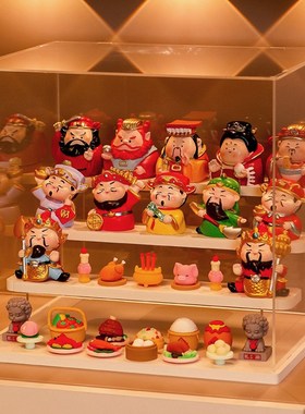 福禄平安各路神仙五路财神摆件工位电视酒柜装饰搬家乔迁新居礼品