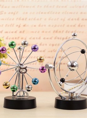 牛顿摆球混沌摆件永动机仪创意磁悬浮物理办公室办公桌面家居饰品
