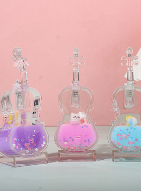 新款发光小提琴桌面摆件装饰品学生儿童送礼生日毕业耶诞礼物日常