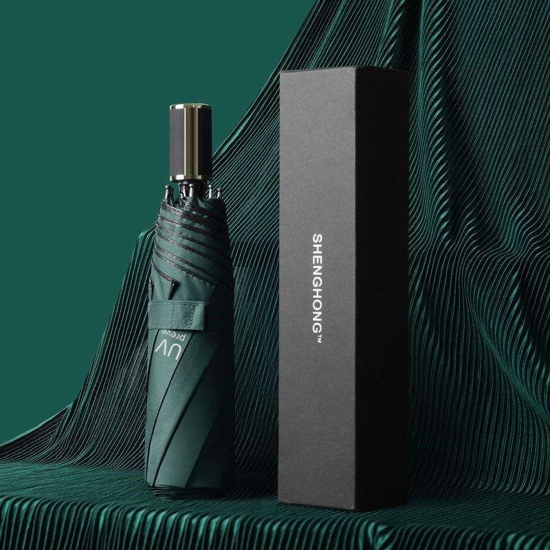 晴雨两用黑胶雨伞防晒防紫外线遮阳伞钓鱼伞全自动加固加厚礼盒,淘宝优惠券,粉丝福利购,淘宝优惠卷