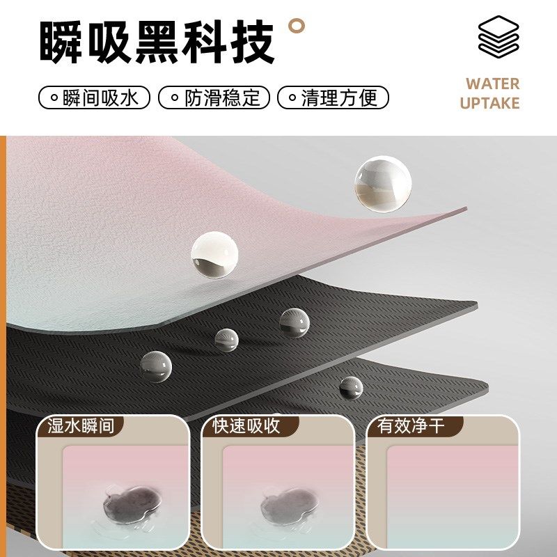 渐变厨房大沥水垫满铺可裁剪隔水防滑台面免洗垫耐脏洗碗池吸水垫,淘宝优惠券,粉丝福利购,淘宝优惠卷