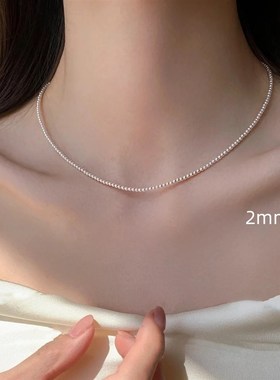 珍珠项链女多层叠戴双层施家珍珠项链颈链锁骨链2024新款爆款轻奢