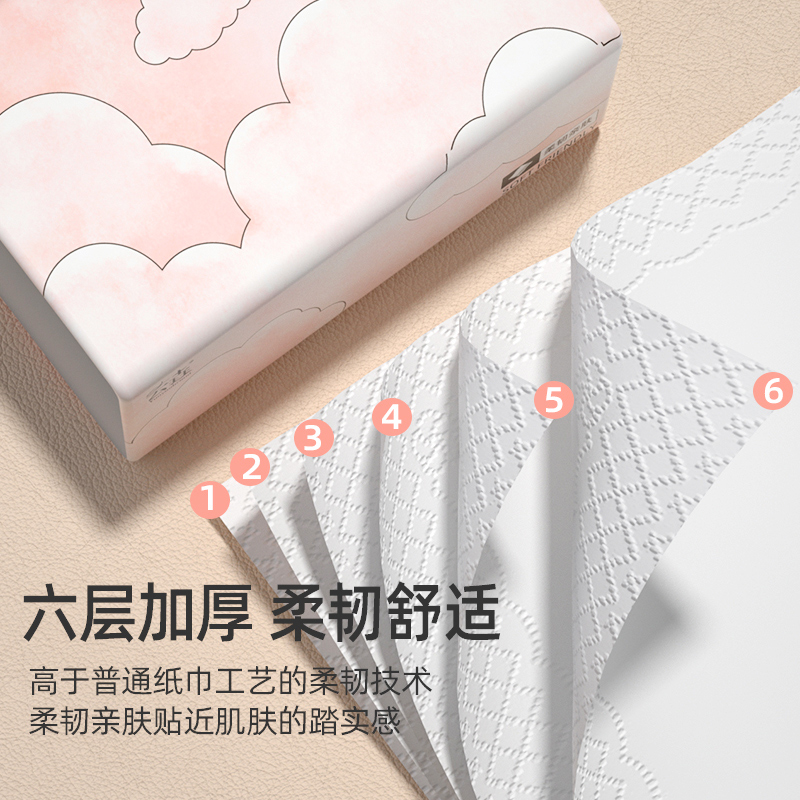【加量460张】大包抽纸家庭实惠装卫生纸餐巾纸擦手纸厕纸面巾纸 - 图2