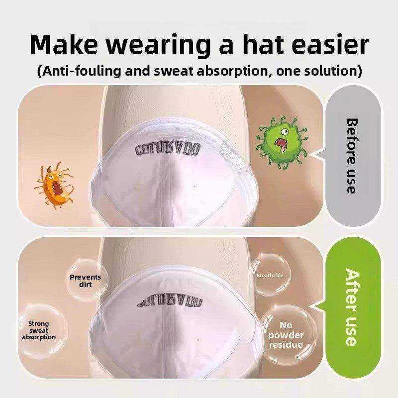 帽子防脏内贴帽沿一次性吸汗贴军训吸汗帽檐贴棒球帽衣领防汗神器,淘宝优惠券,粉丝福利购,淘宝优惠卷