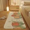 Cartoon animal imitation cashmere carpet cloakroom non-slip wear-resistant blanket can sit and lie on bedside blanket bedroom bedside blanket