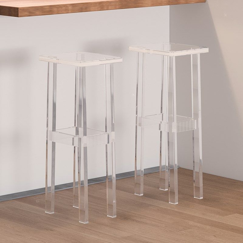 亚克力吧台凳透明水晶质感客C厅沙发高脚椅加厚浴室洗澡凳,淘宝优惠券,粉丝福利购,淘宝优惠卷