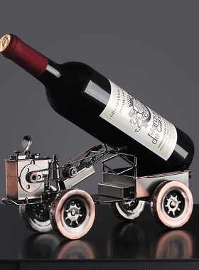 欧式铁艺红酒架摆件家居装饰品酒具葡萄酒架创意复古怀旧酒柜摆设