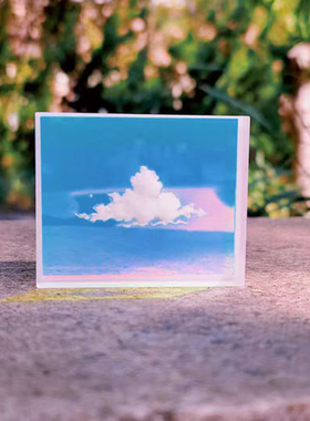 【青木制】手作天空云朵摆件云立方滴胶创意文艺水晶定制情侣礼物