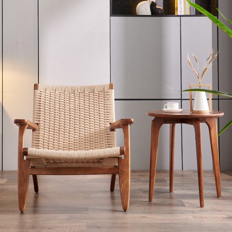 马鞍椅扶手椅实木单人沙u发民宿看书休闲椅折叠椅子靠背沙发椅,淘宝优惠券,粉丝福利购,淘宝优惠卷