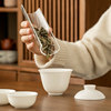 White porcelain quick tea portable travel tea set for one person, simple outdoor lazy tea making artifact set, customized