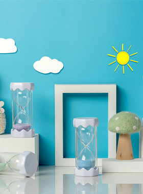 时间沙漏计时器防摔10/20/30/60分钟简约可爱儿童流沙瓶圣诞礼物