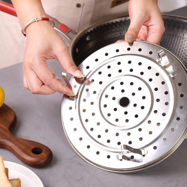 加厚304不锈钢蒸格蒸片家用带脚高蒸架蒸笼支架篦子加高隔水蒸屉,淘宝优惠券,粉丝福利购,淘宝优惠卷