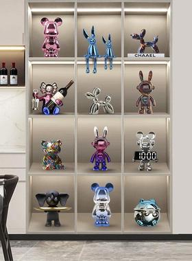 轻奢高级小众兔子摆件客厅桌面酒柜套装电视柜儿童房摆设家居装饰