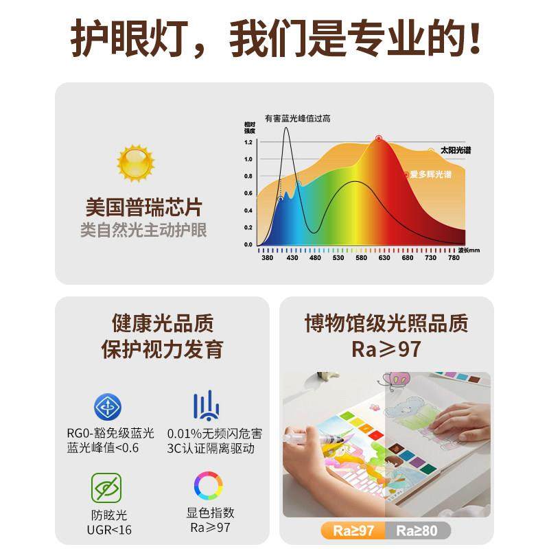 爱多辉全光谱护眼风扇灯家用一体隐形简约卧室书房餐厅电风扇吊灯,淘宝优惠券,粉丝福利购,淘宝优惠卷