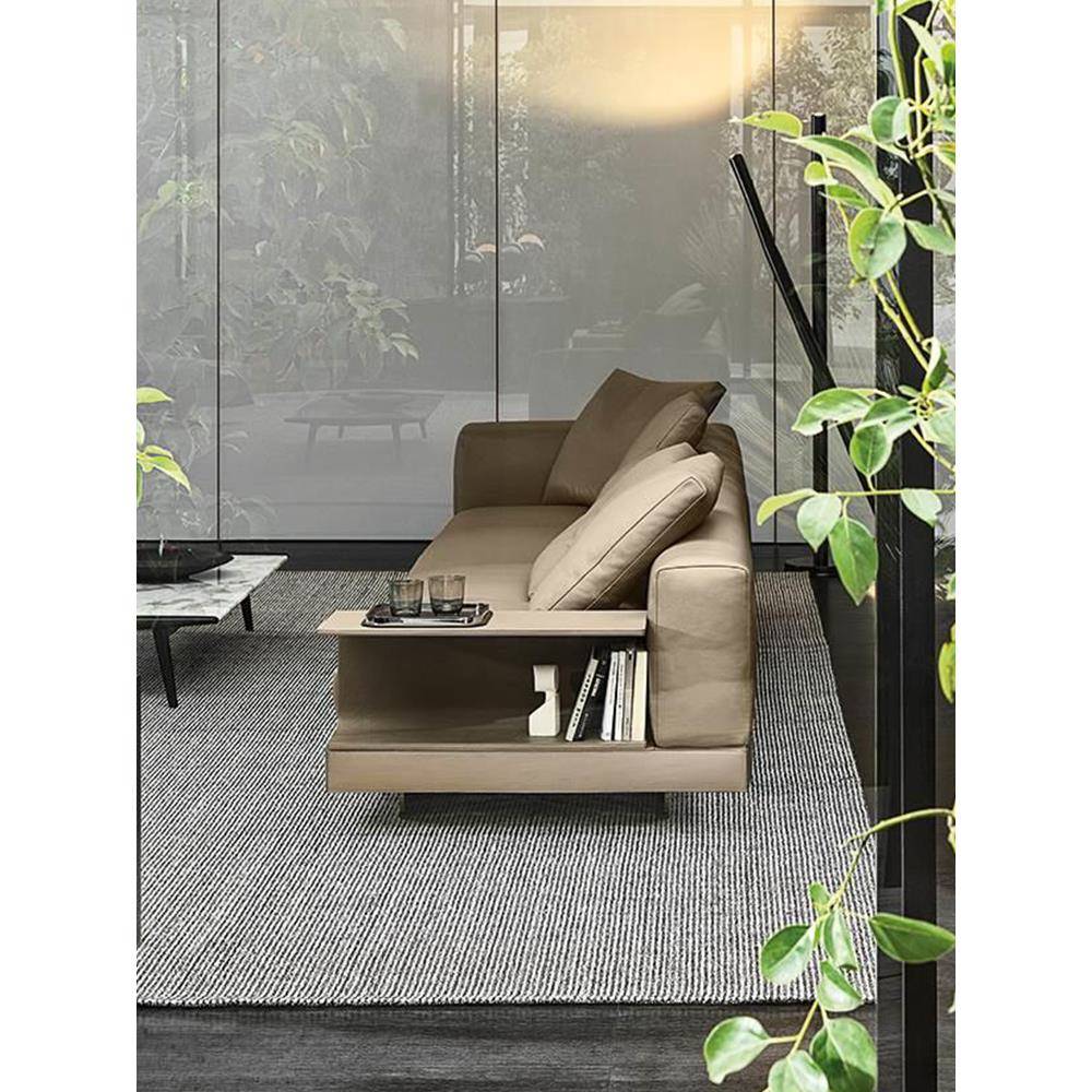 康奈利皮革沙发纳帕牛皮意大利Normcore意大利经典的房子大厅客厅 - 图0