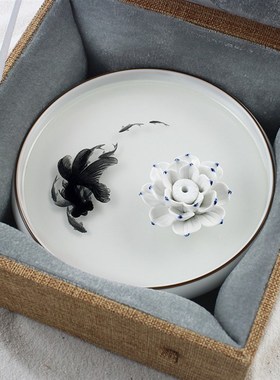 手工新中式摆件送父亲爸爸领导生日创意礼物书房桌面装饰摆设定制