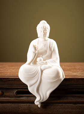 陶瓷释迦摩尼神像家居灯摆件装饰如来佛祖地藏王菩萨像观世音佛像