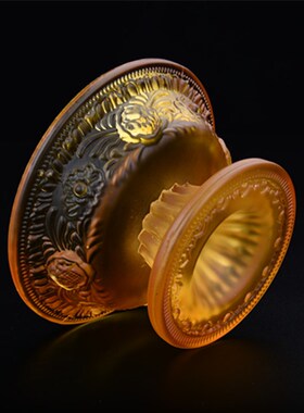 藏式水琉璃护法杯八吉祥供杯佛前供水供酒小号供茶佛前供品大号