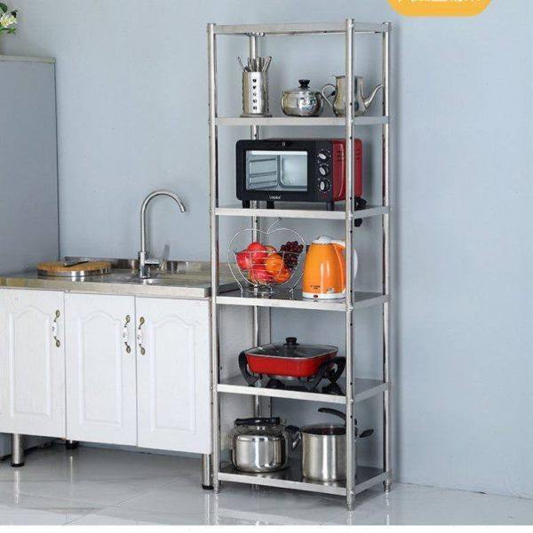 加厚厨房落地不锈钢置物架多层烤箱微波炉收纳架夹缝储物架货架,淘宝优惠券,粉丝福利购,淘宝优惠卷