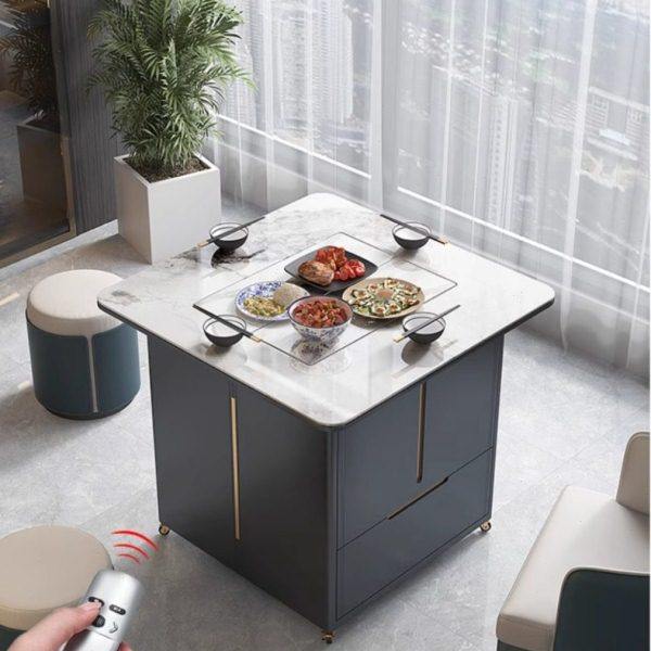 岩板全自动升降茶车多功能茶几餐桌两用轻奢阳台小户型电动泡茶台,淘宝优惠券,粉丝福利购,淘宝优惠卷