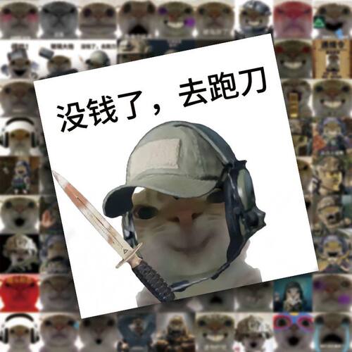162张三角洲鼠鼠得吃猫头表情包贴纸搞笑沙雕趣味手账手机diy贴画 - 图2