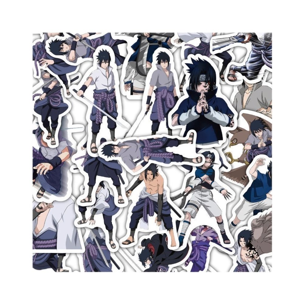 火影忍者佐助立绘贴纸二次元卡通手账手机笔记本周边防水装饰贴画,淘宝优惠券,粉丝福利购,淘宝优惠卷