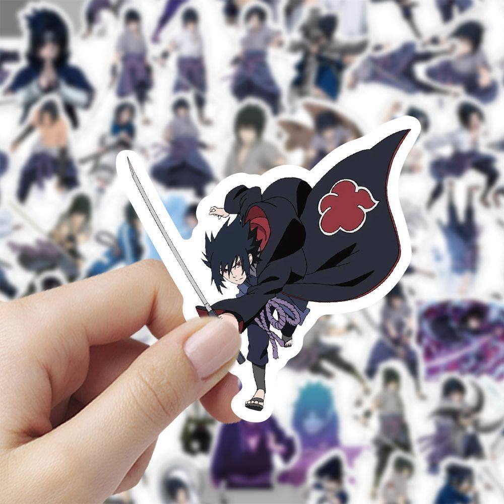 火影忍者佐助立绘贴纸二次元卡通手账手机笔记本周边防水装饰贴画,淘宝优惠券,粉丝福利购,淘宝优惠卷