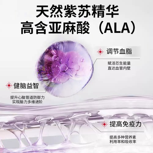 顾太医云科本草牌大豆磷脂紫苏软胶囊中老年成人血脂健康正品 - 图2