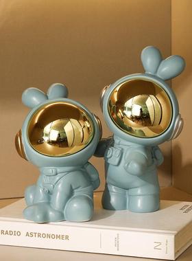 宇航员书档桌面摆件家居酒柜装饰品治愈系小摆设送女朋友生日礼物