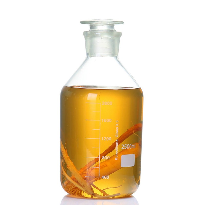 Frosted glass wine bottle 5kg 10kg grape ginseng medicinal wine green plum wine pickle jar small mouth sealed jar