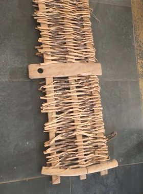 民俗老物件农村怀旧摆件老农具耢木制耢农家乐饭店民宿摆件挂件