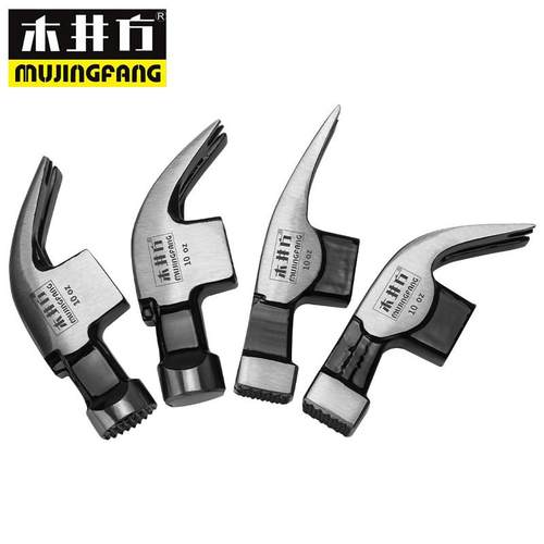 木井方木柄羊角锤子铁锤头圆头锤子方头锤子牙面锤工具锤榔头 - 图0