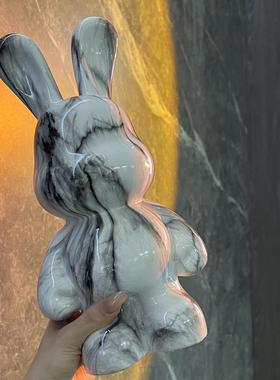 摆件装饰高级感兔子北欧客厅电视柜玄关酒柜入户网红新家装饰品