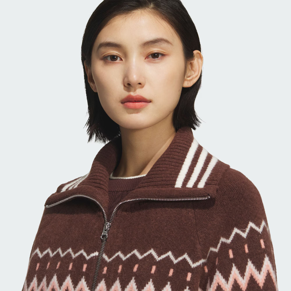 滔搏adidas阿迪达斯三叶草女子百搭宽松针织衫运动开衫外套KS5985,淘宝优惠券,粉丝福利购,淘宝优惠卷